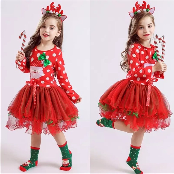 NEW ♡ Adorable Christmas Kids Dress - Picture 7 of 8
